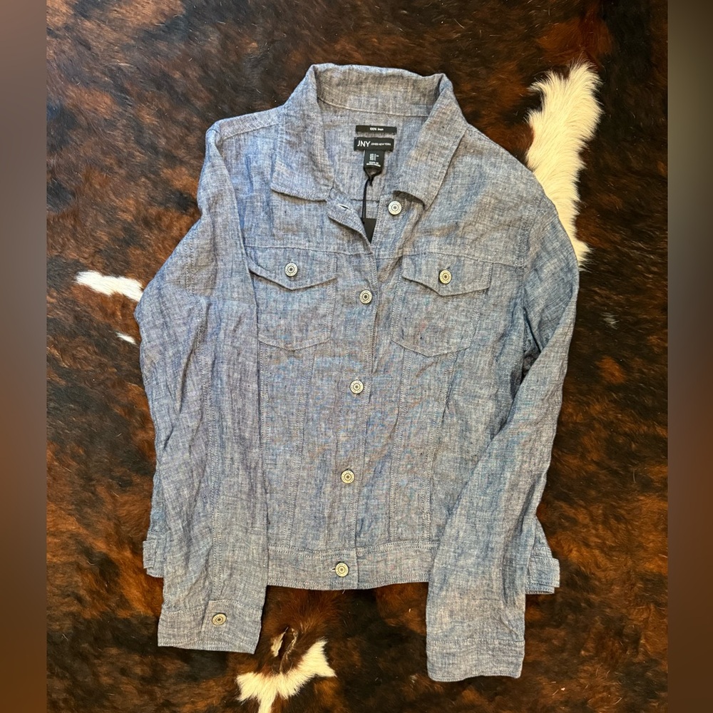 Jones NY Linen Denim Shirt- NWT